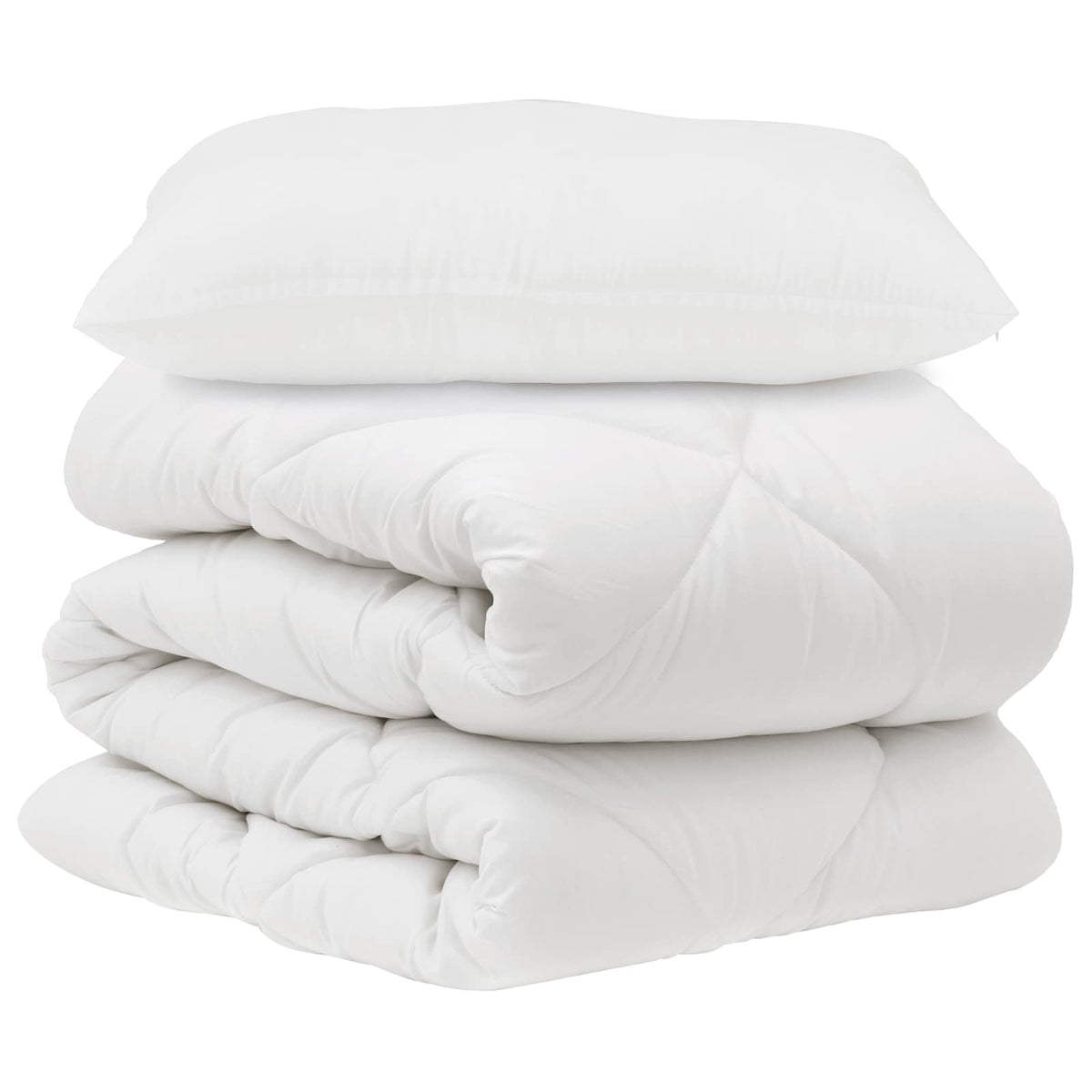 Vidaxx parure de couette avec oreiller 2 pcs microfibre blanche