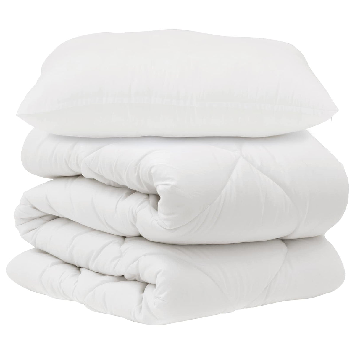 Vidaxx parure de couette avec oreiller 2 pcs microfibre blanche
