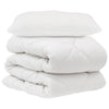 Vidaxx parure de couette avec oreiller 2 pcs microfibre blanche