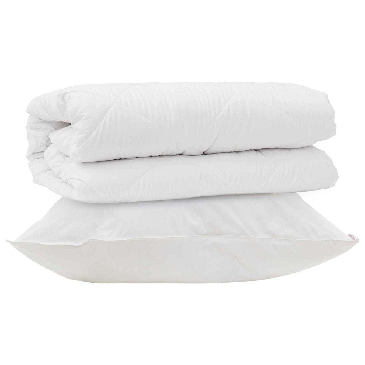 Vidaxl parure de couette avec oreiller 2 pcs microfibre blanche