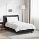 Vidaxl parure de couette avec oreiller 2 pcs microfibre blanche