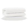 Vidaxl parure de couette avec oreiller 2 pcs microfibre blanche