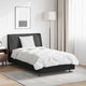 Vidaxl parure de couette avec oreiller 2 pcs microfibre blanche
