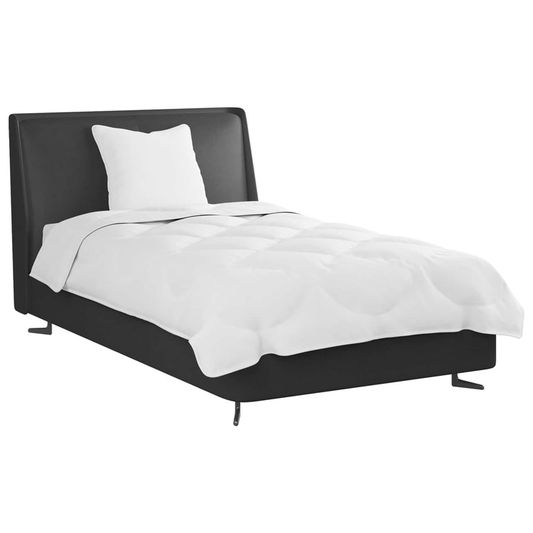 Vidaxl parure de couette avec oreiller 2 pcs microfibre blanche