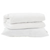 Vidaxl parure de couette avec oreiller 2 pcs microfibre blanche