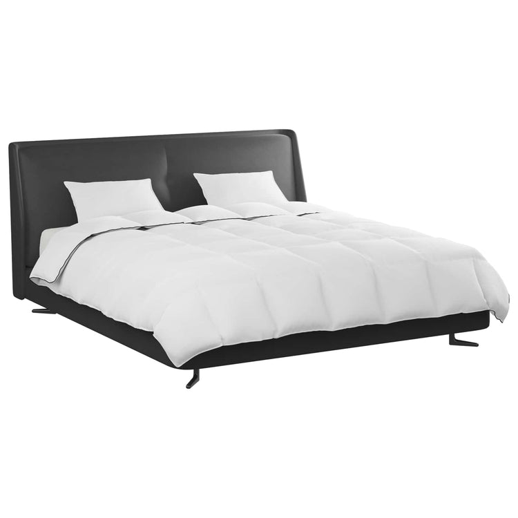 Vidaxl couette d'hiver avec oreiller 3 pcs plumes blanches