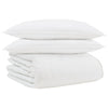Vidaxl couette d'hiver avec oreiller 3 pcs plumes blanches