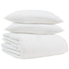 Vidaxl couette d'hiver avec oreiller 3 pcs plumes blanches