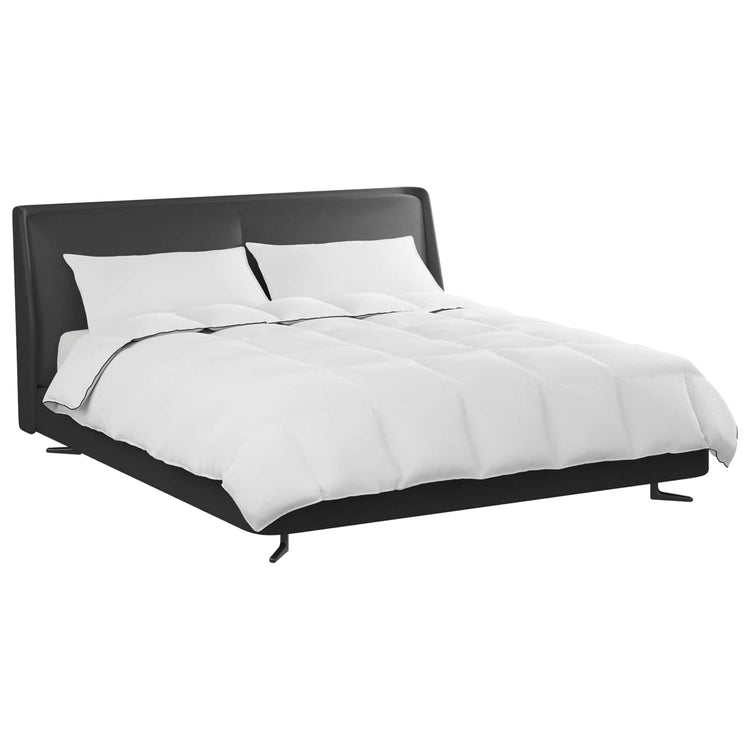 Vidaxl couette d'hiver avec oreiller 3 pcs plumes blanches