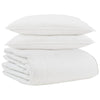 Vidaxl couette d'hiver avec oreiller 3 pcs plumes blanches
