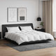 Vidaxl parure de couette avec oreiller 3 pcs plumes blanches