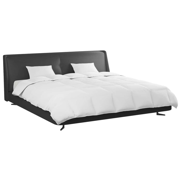 Vidaxl parure de couette avec oreiller 3 pcs plumes blanches