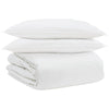 Vidaxl parure de couette avec oreiller 3 pcs plumes blanches