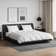 Vidaxl parure de couette avec oreiller 3 pcs plumes blanches