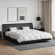 Vidaxl parure de couette avec oreiller 3 pcs plumes blanches