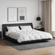 Vidaxl parure de couette avec oreiller 3 pcs plumes blanches