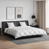 Vidaxl parure de couette avec oreiller 3 pcs plumes blanches