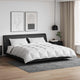 Vidaxl parure de couette avec oreiller 3 pcs plumes blanches