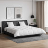 Vidaxl parure de couette avec oreiller 3 pcs plumes blanches