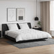 Vidaxl parure de couette avec oreiller 3 pcs plumes blanches