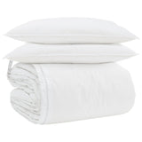 Vidaxl parure de couette avec oreiller 3 pcs plumes blanches - afbeelding 2