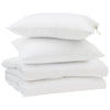 Vidaxl couette d'été avec oreiller 3 pcs microfibre blanche