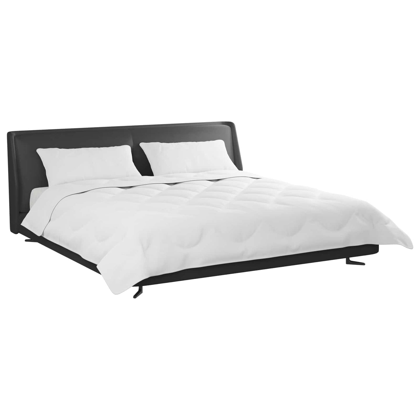 Vidaxl couette d'été avec oreiller 3 pcs microfibre blanche