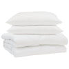 Vidaxl couette d'été avec oreiller 3 pcs microfibre blanche