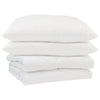 Vidaxl couette d'été avec oreiller 3 pcs microfibre blanche