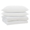 Vidaxl couette avec oreiller 3 pcs microfibre blanche