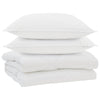 Vidaxl couette avec oreiller 3 pcs microfibre blanche