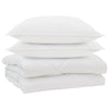 Vidaxl couette avec oreiller 3 pcs microfibre blanche