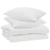 Vidaxl couette avec oreiller 3 pcs microfibre blanche