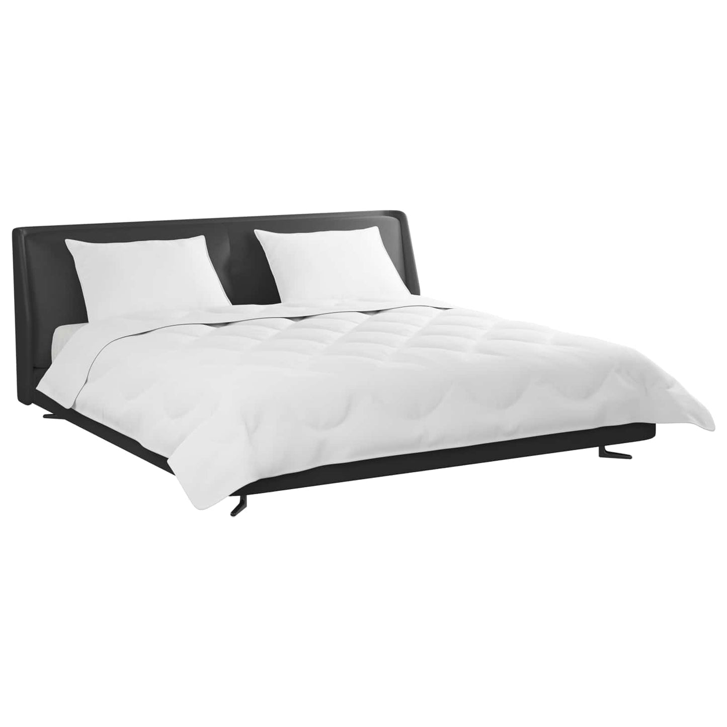 Vidaxl couette avec oreiller 3 pcs microfibre blanche