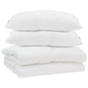 Vidaxl couette avec oreiller 3 pcs microfibre blanche