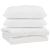Vidaxl couette avec oreiller 3 pcs microfibre blanche