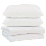 Vidaxl couette avec oreiller 3 pcs microfibre blanche - afbeelding 2