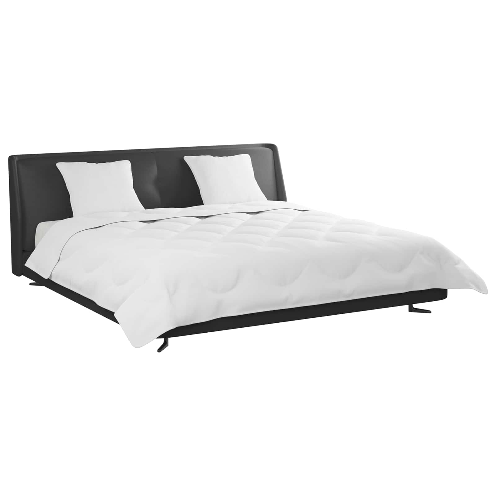 Vidaxl couette avec oreiller 3 pcs microfibre blanche