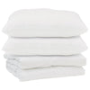 Vidaxl couette avec oreiller 3 pcs microfibre blanche