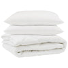 Vidaxl couette avec oreiller 3 pcs microfibre blanche