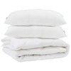 Vidaxl couette avec oreiller 3 pcs microfibre blanche
