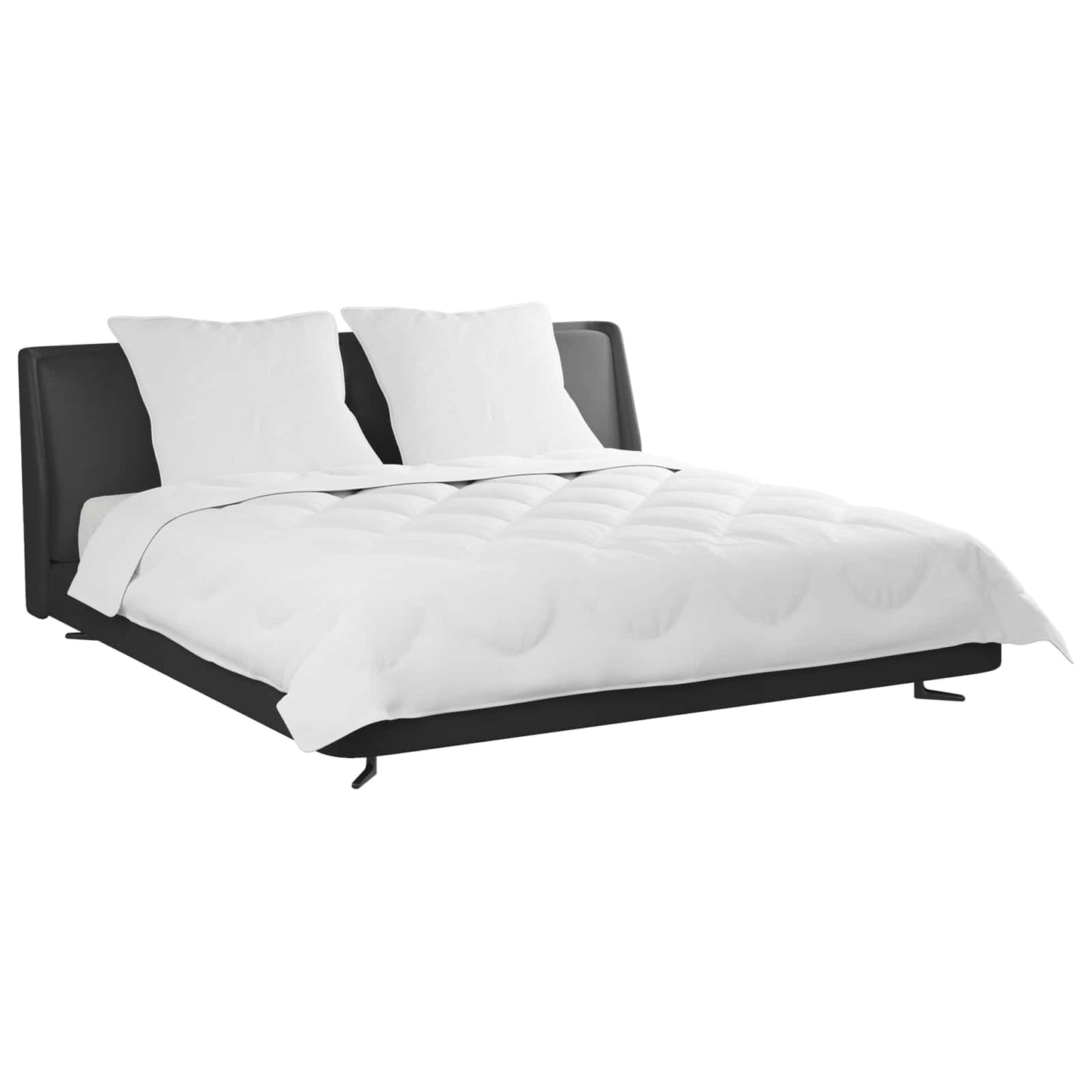 Vidaxl couette avec oreiller 3 pcs microfibre blanche
