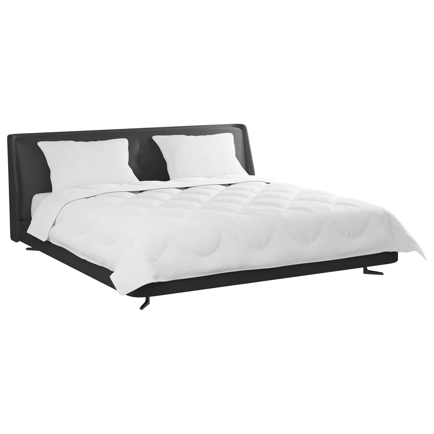 Vidaxl couette avec oreiller 3 pcs microfibre blanche