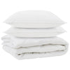 VidaXL couette toutes saisons avec oreiller 3 pcs microfibre blanche