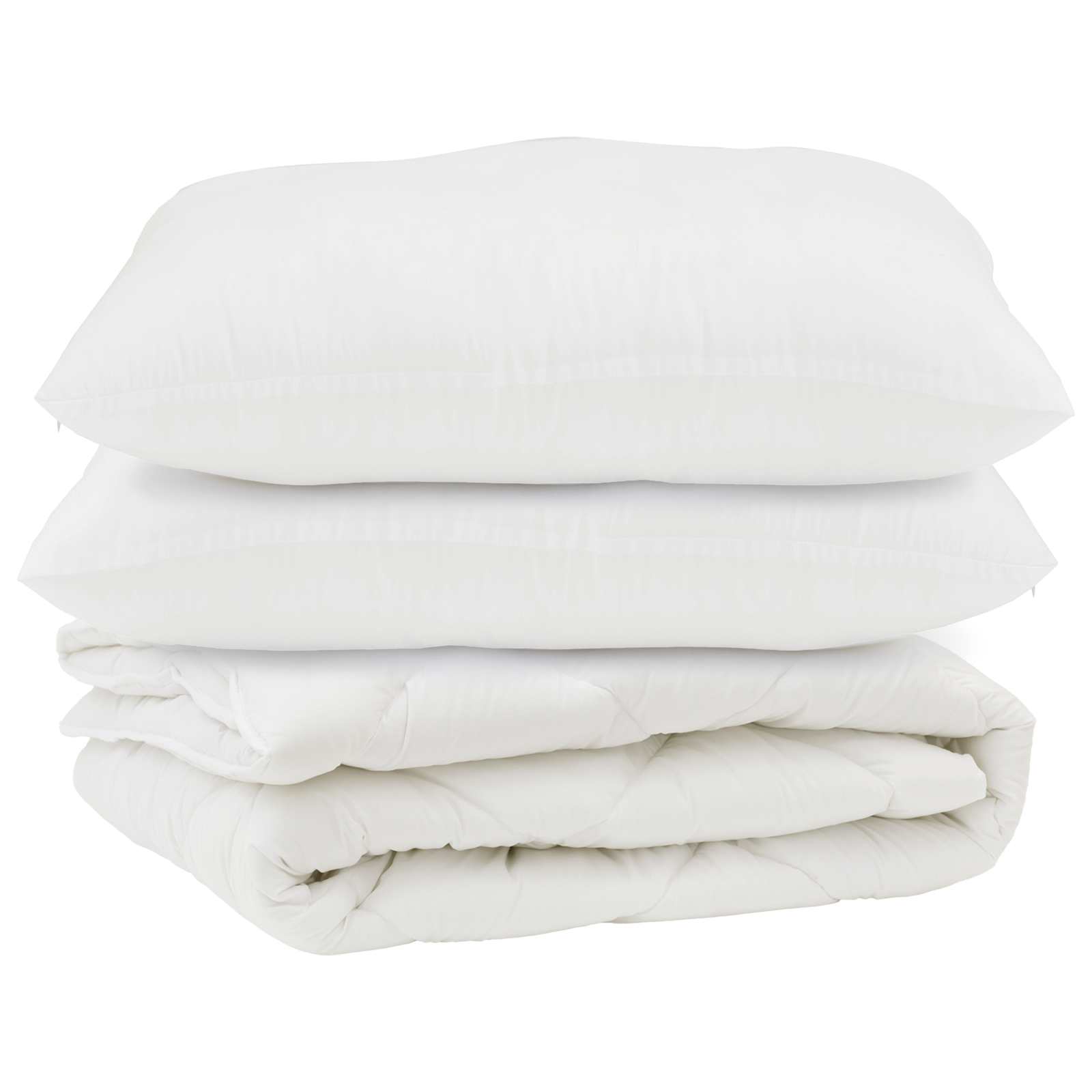 Vidaxx couette avec oreiller 3 pcs microfibre blanche