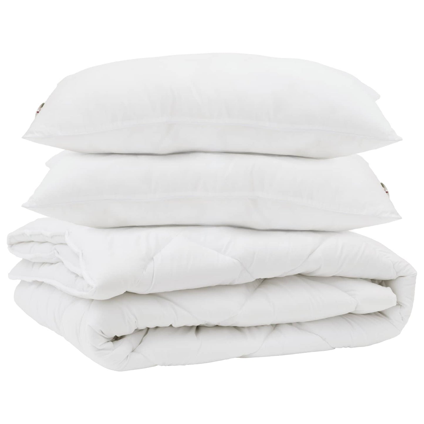 Vidaxx couette avec oreiller 3 pcs microfibre blanche