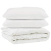 Vidaxx couette avec oreiller 3 pcs microfibre blanche