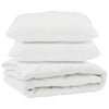 Vidaxx couette avec oreiller 3 pcs microfibre blanche