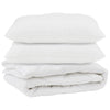 Vidaxx couette avec oreiller 3 pcs microfibre blanche