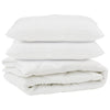Vidaxx couette avec oreiller 3 pcs microfibre blanche